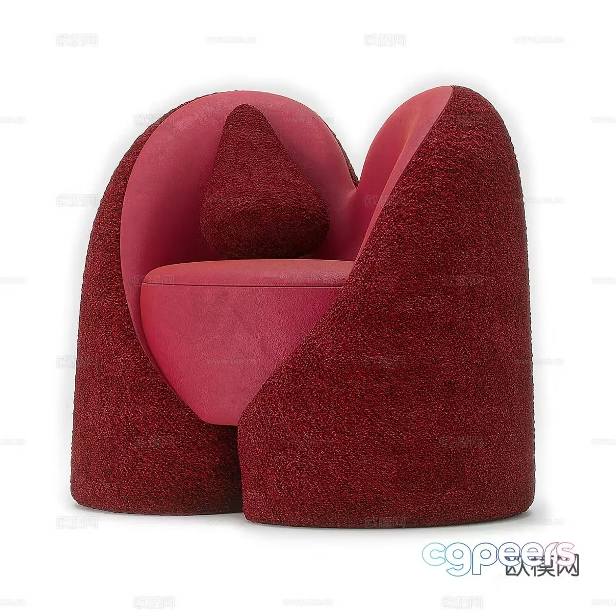 Single sofa leisure sofa 3d model