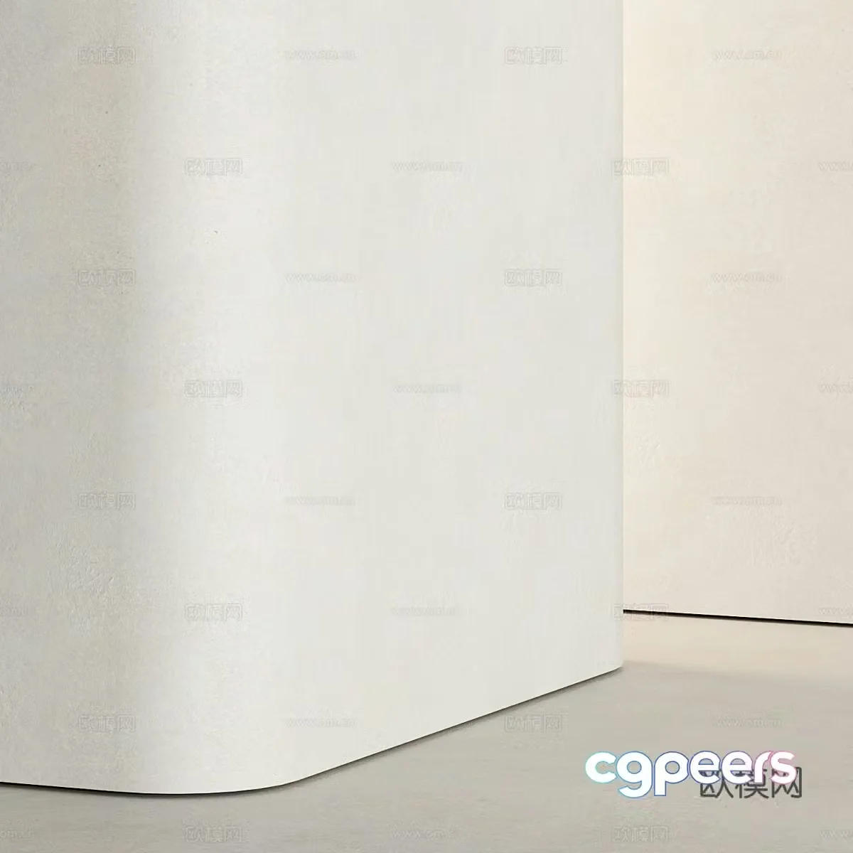 Microcement wall coating latex paint 3d model