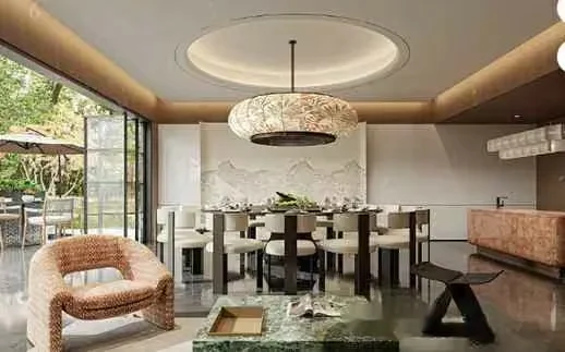 Modern Dining Room 3D Model – 18450 – VRAY Render
