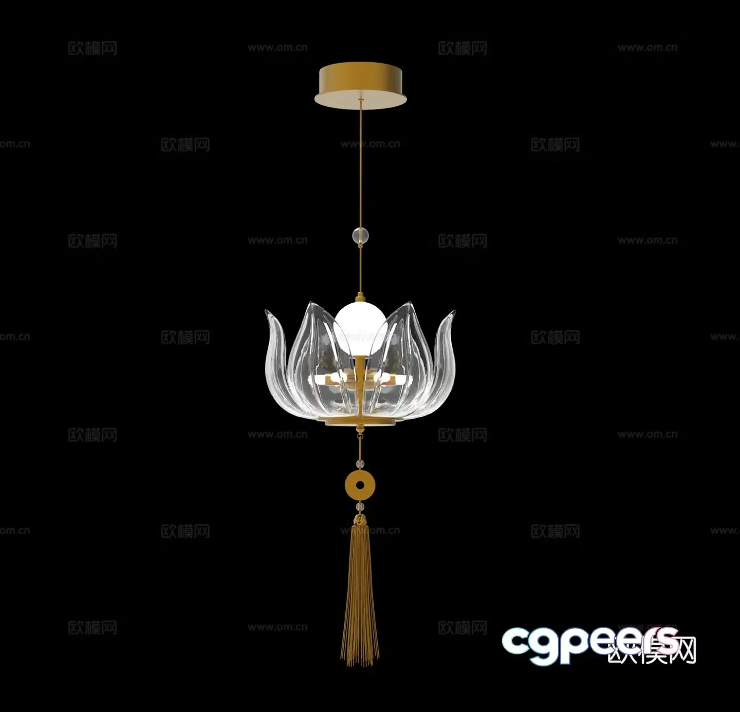 Lotus Lantern 3d model