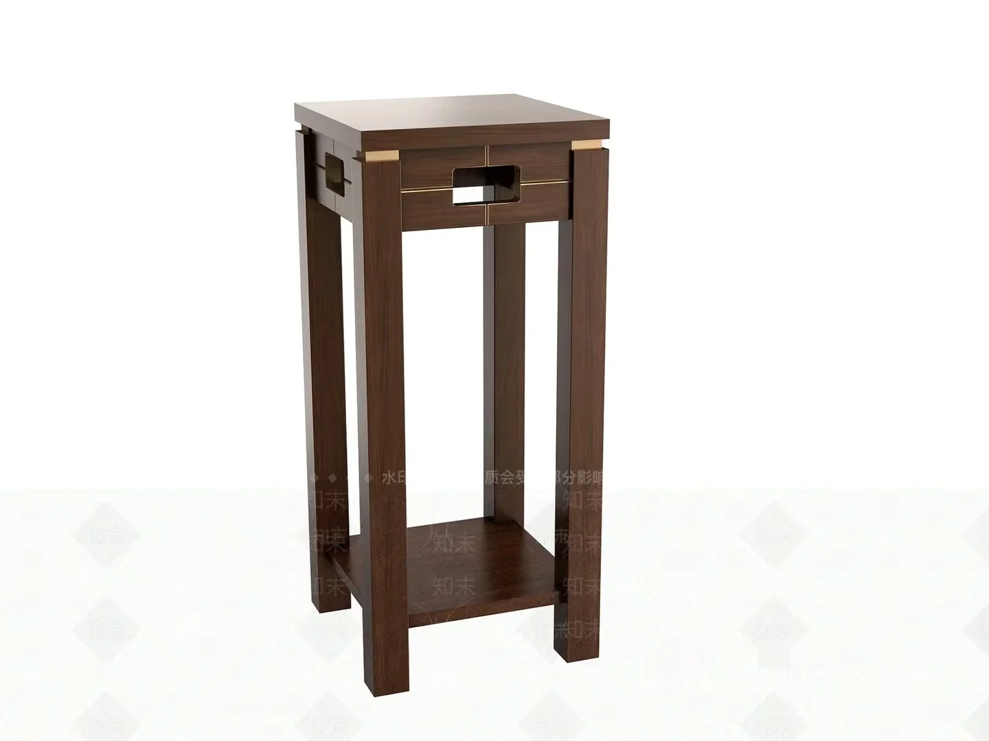 Small Wooden Table 3D Model – 20425 – VRAY Render