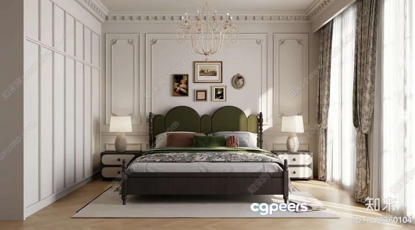 Cozy Bedroom 3D Model – 4709 – VRAY Render