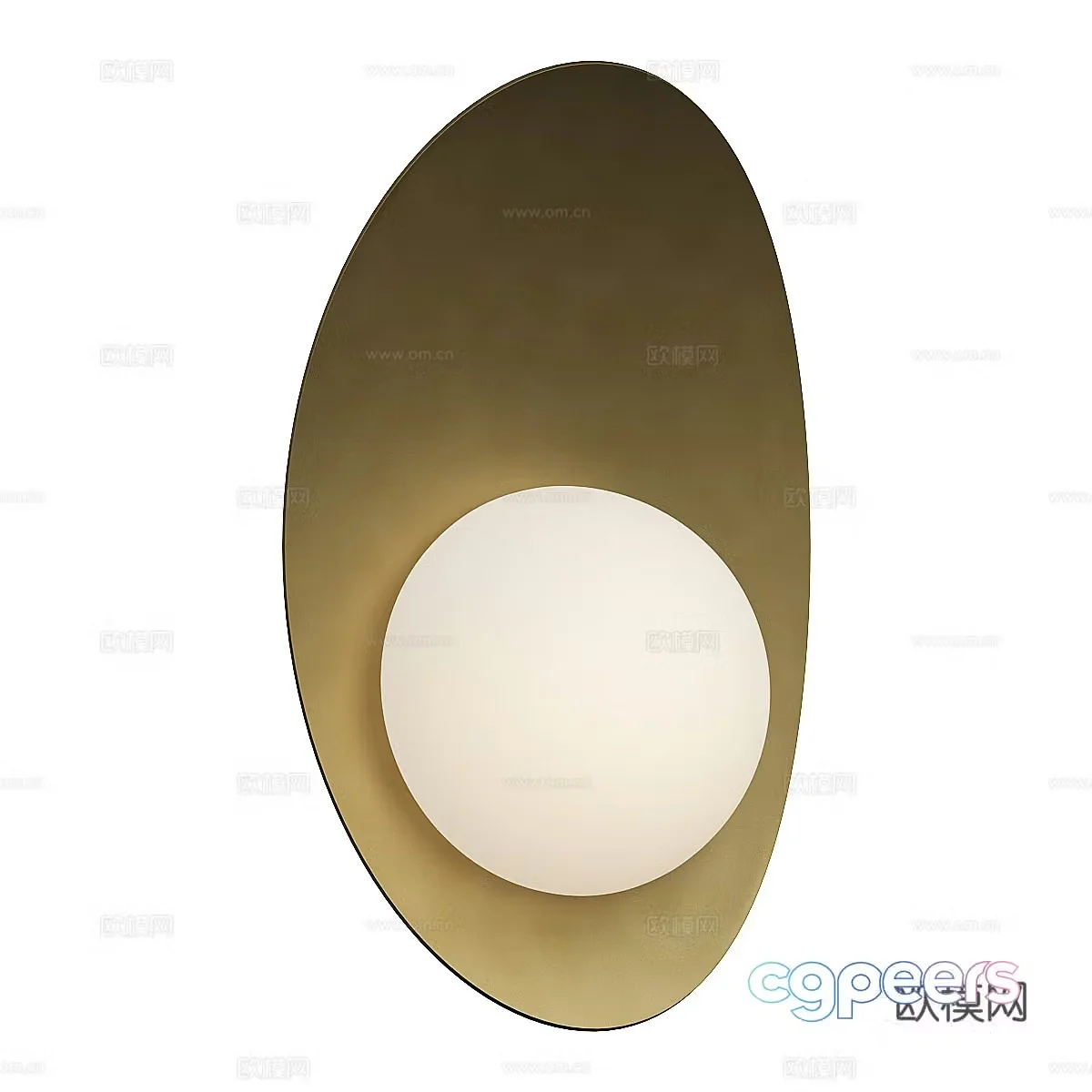 New Chinese style light luxury decorative wall light 3D model