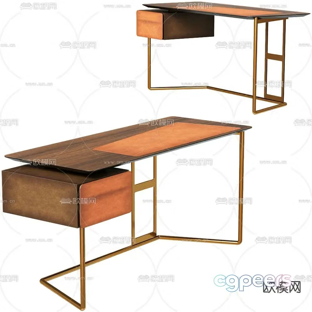 Esedra desk 3d model