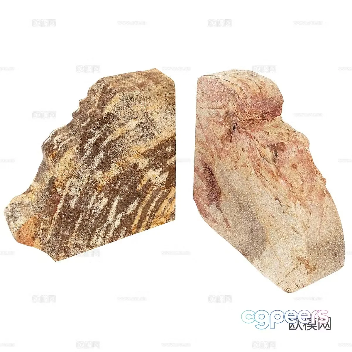 stone landscape stone stone 3d model