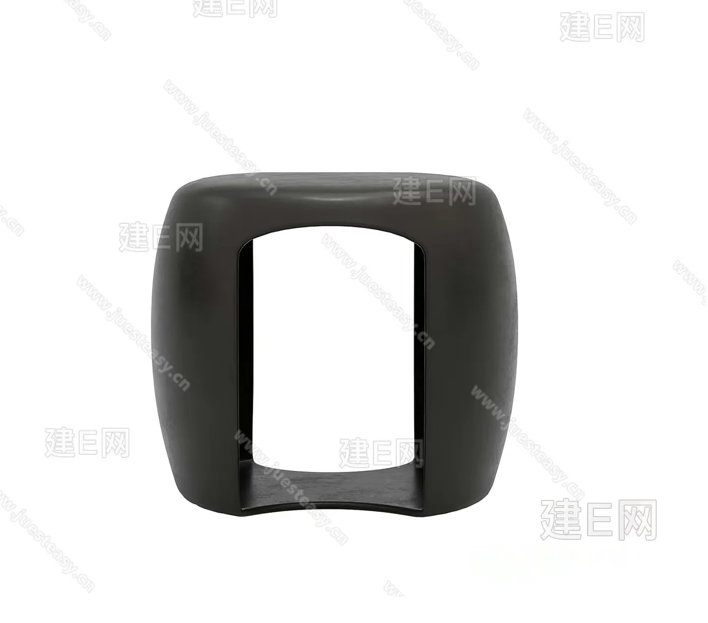 Modern Black Plastic Object 3D Model – 9344 – VRAY Render