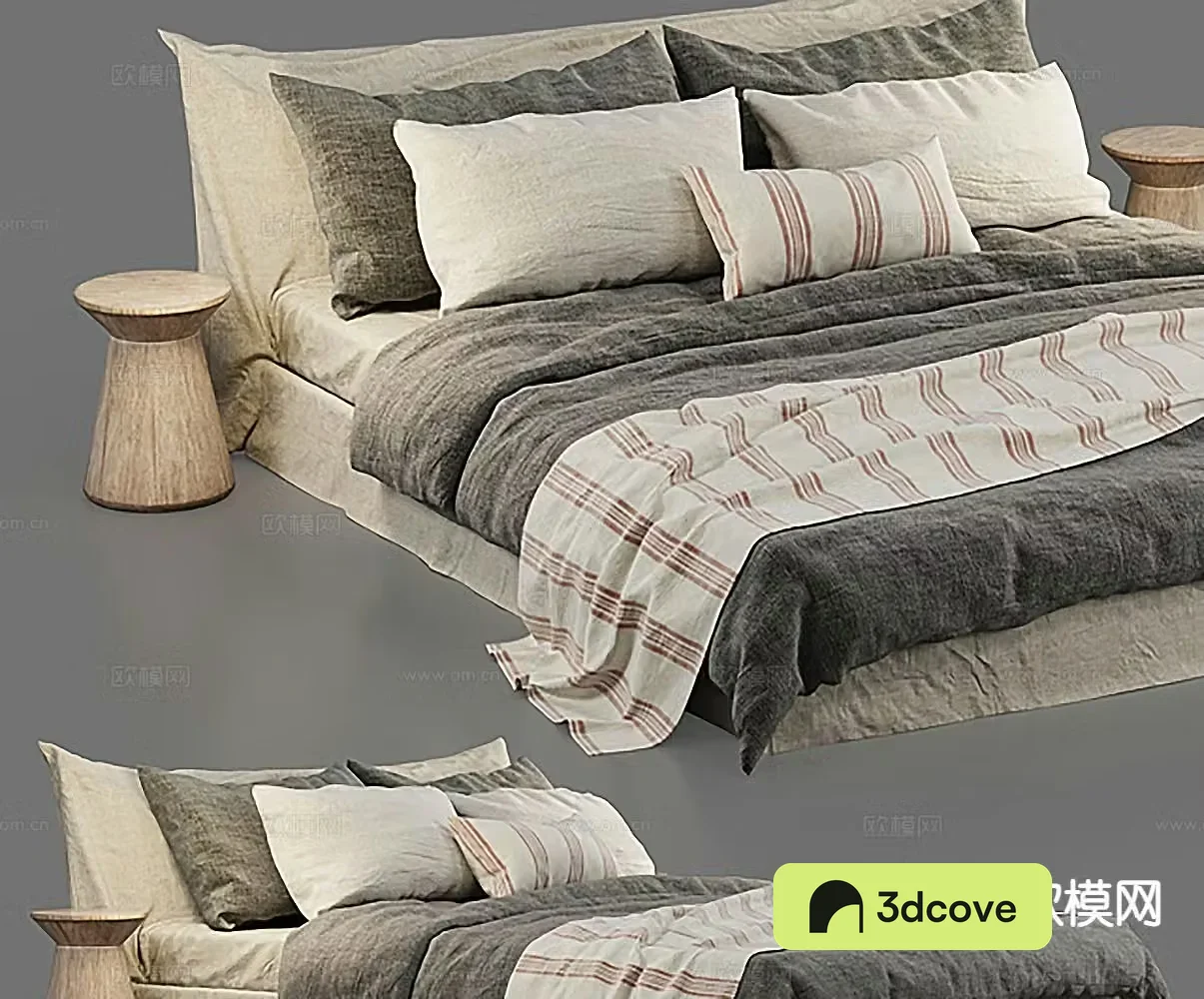 Modern double bed