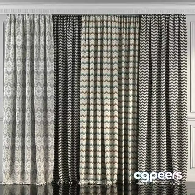 3ds Max Free – Curtains with window 90