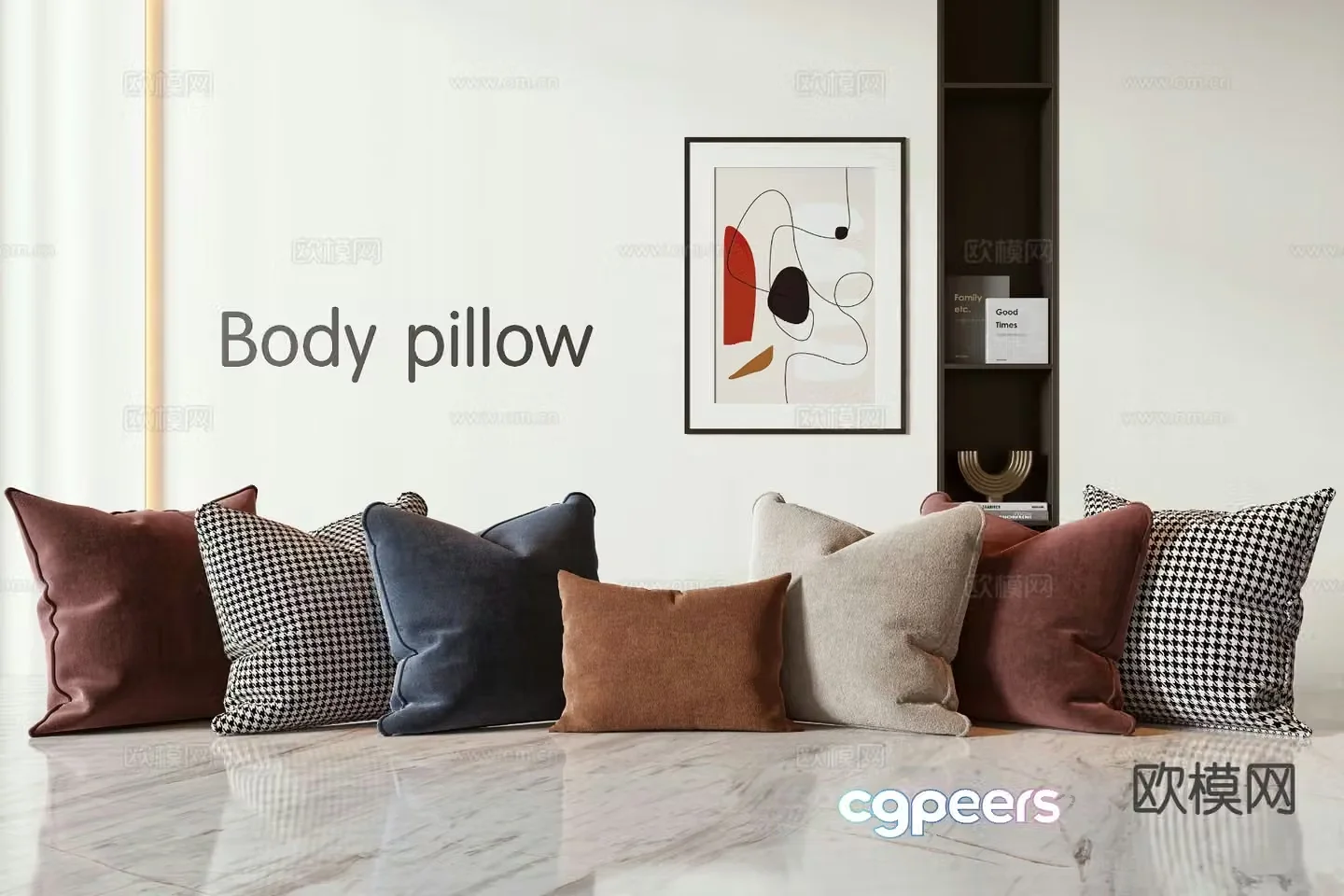 Modern pillow pillow 3d model