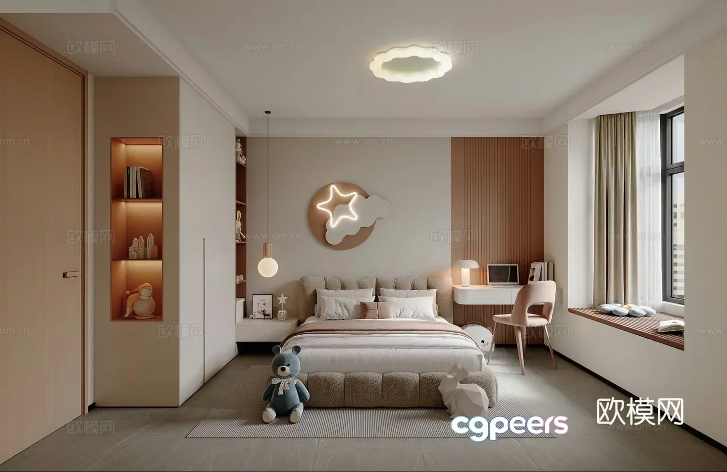 3d model of daughter room