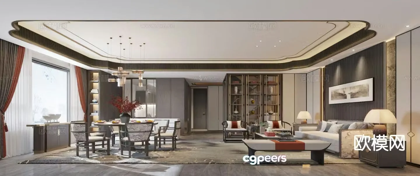 New Chinese restaurant 3D model