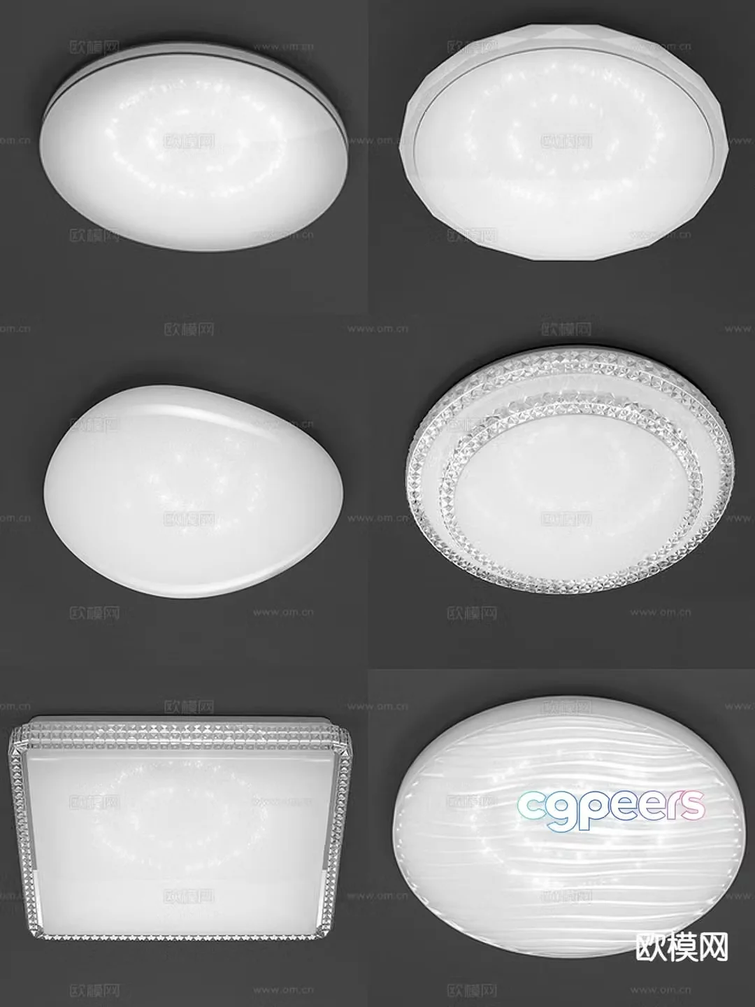 Light luxury ceiling lamp bedroom lamp living room lamp 3d model