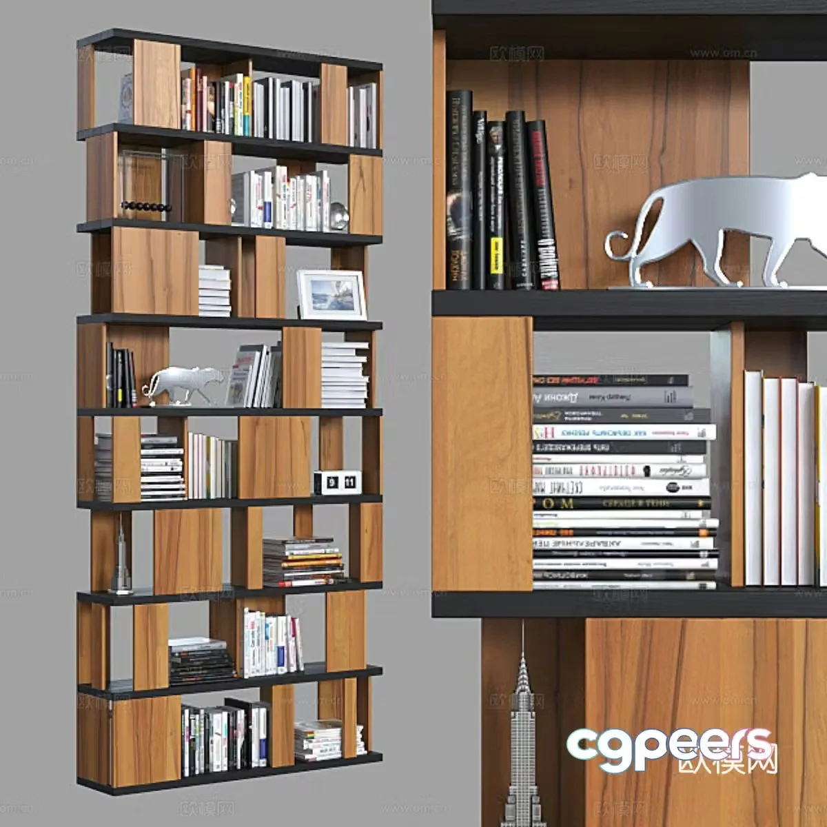 Bookshelf 3D model