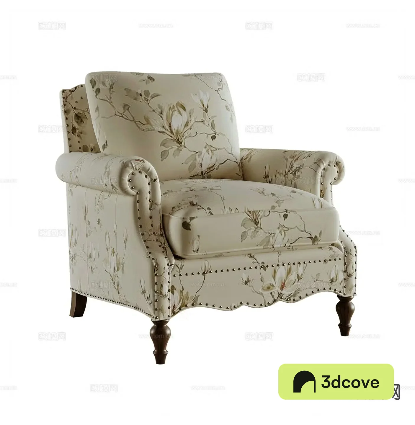 French single sofa leisure sofa