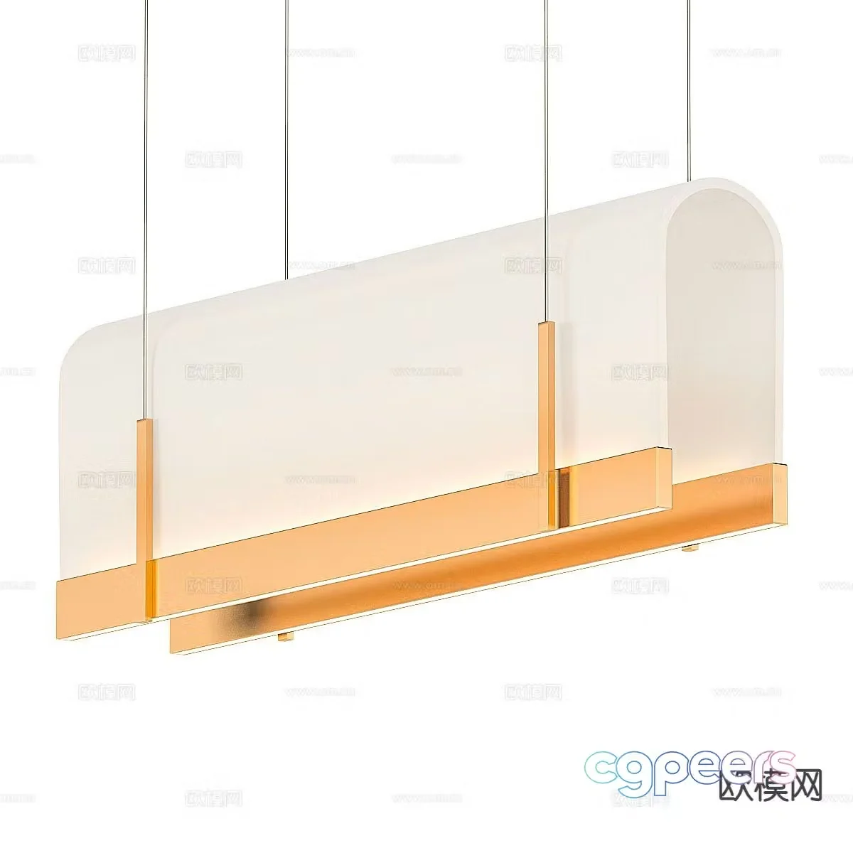 Modern creative chandelier 3d model