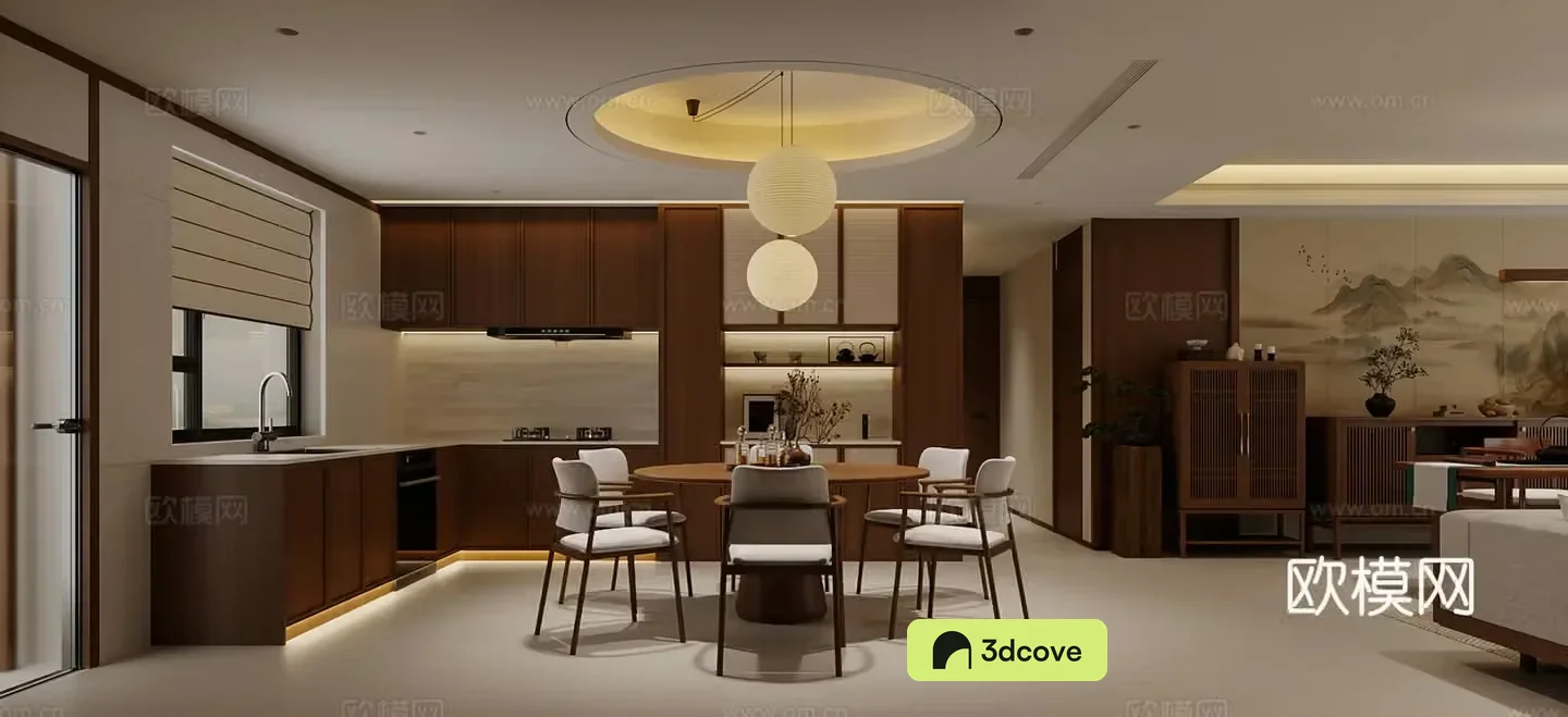 New Chinese style Song style aesthetics Restaurant