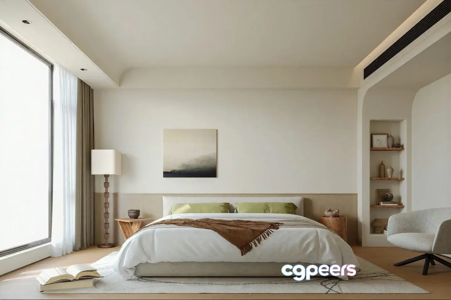Cozy Bedroom 3D Model – 12547 – VRAY Render