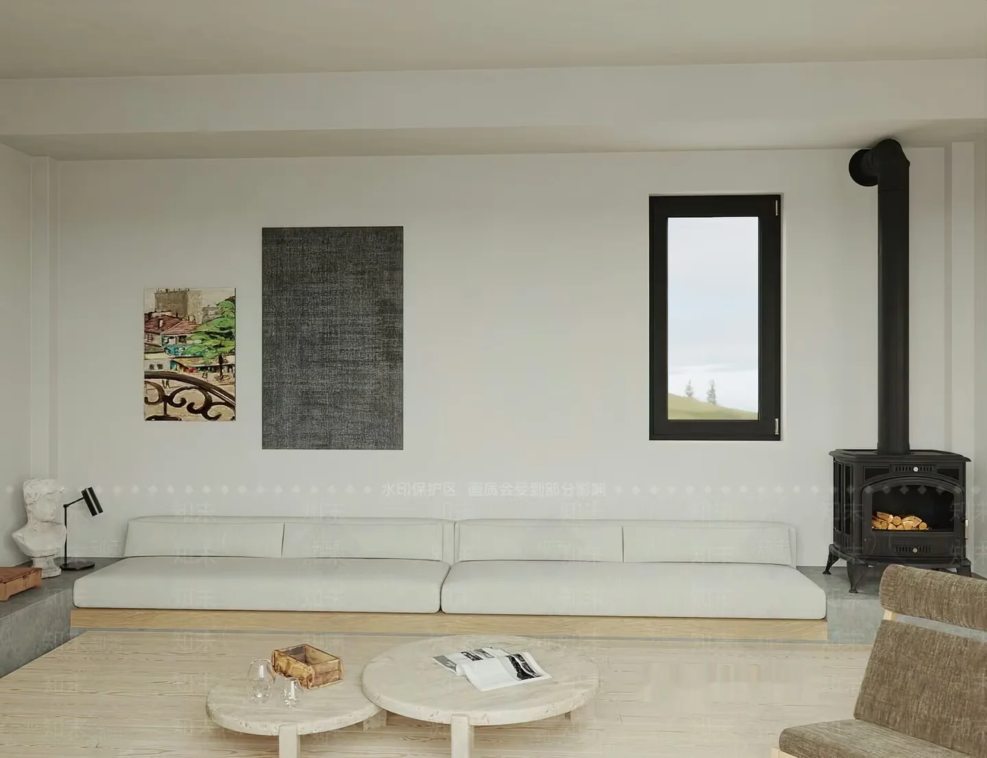 Modern Living Room 3D Model – 19813 – VRAY Render