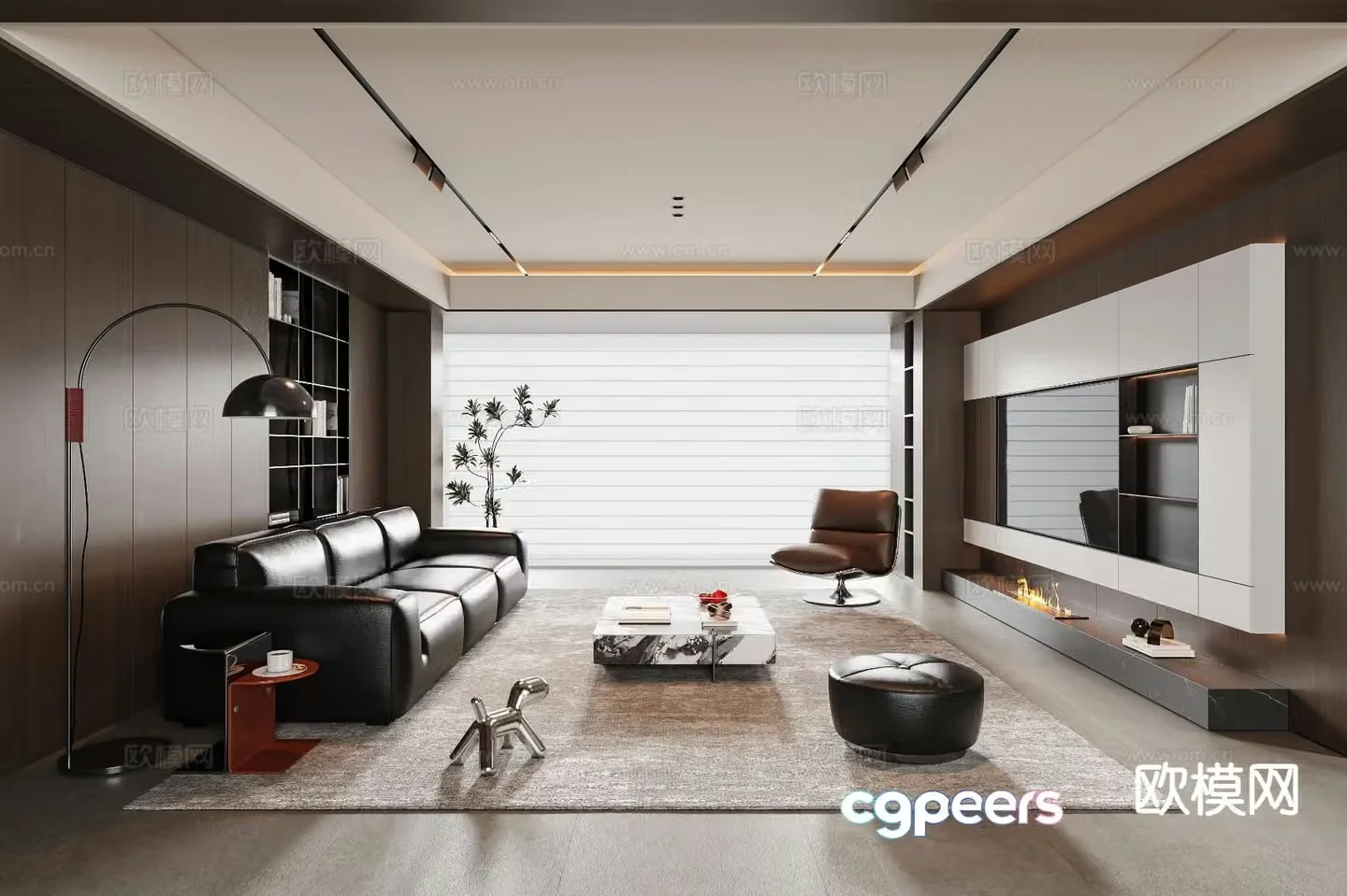 Italian living room 3d model