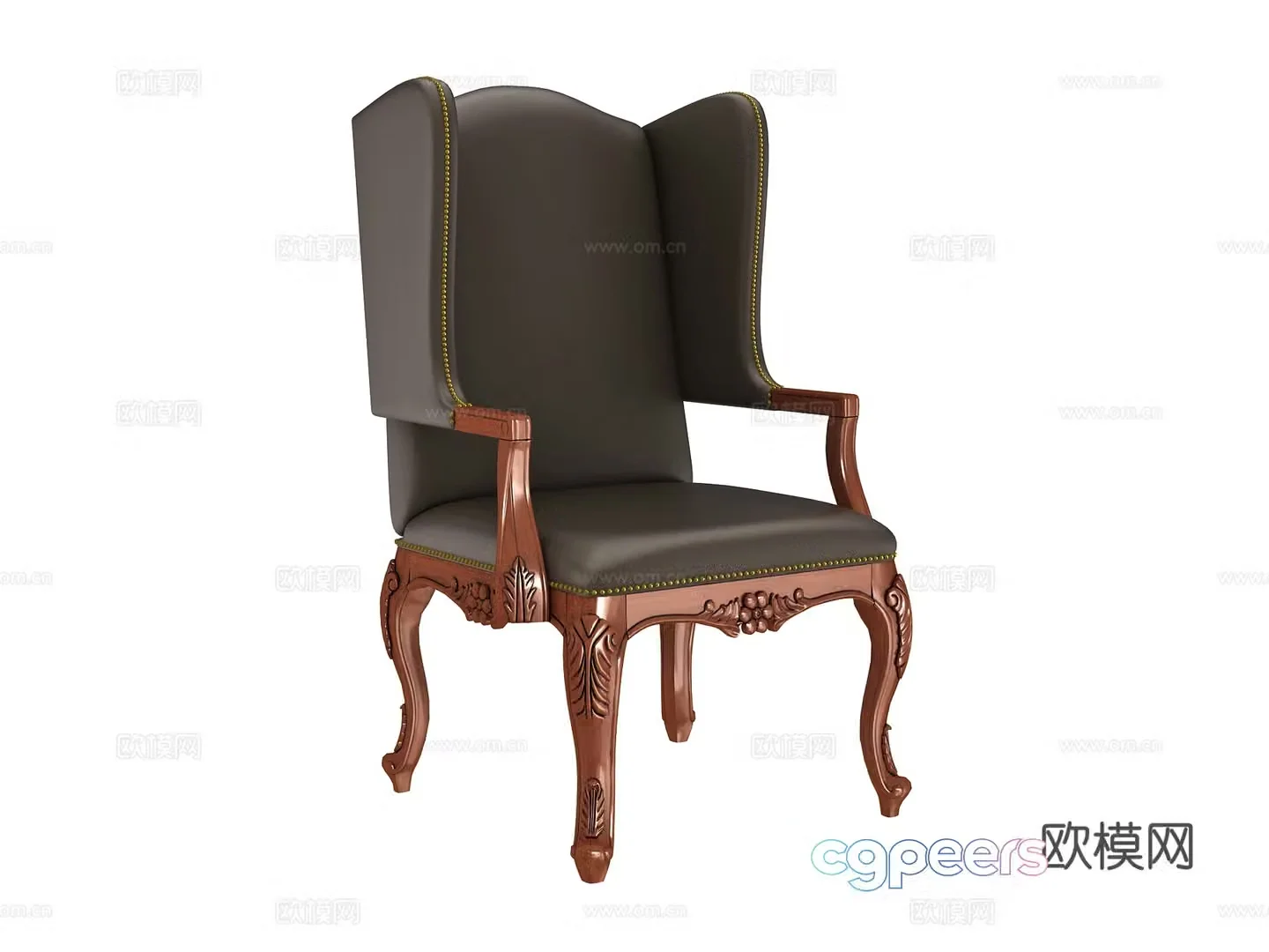 American leisure chair sofa chair 3d model