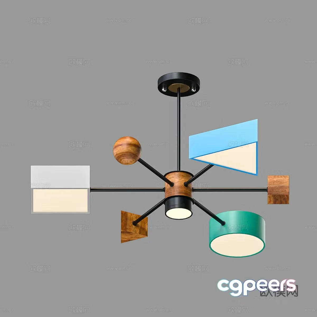 Nordic simple chandeliers chandeliers simple chandeliers dining chandeliers living room chandeliers lamps 3D model