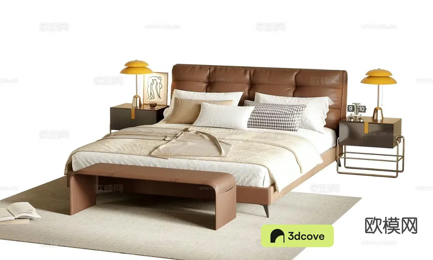 Medieval style double bed