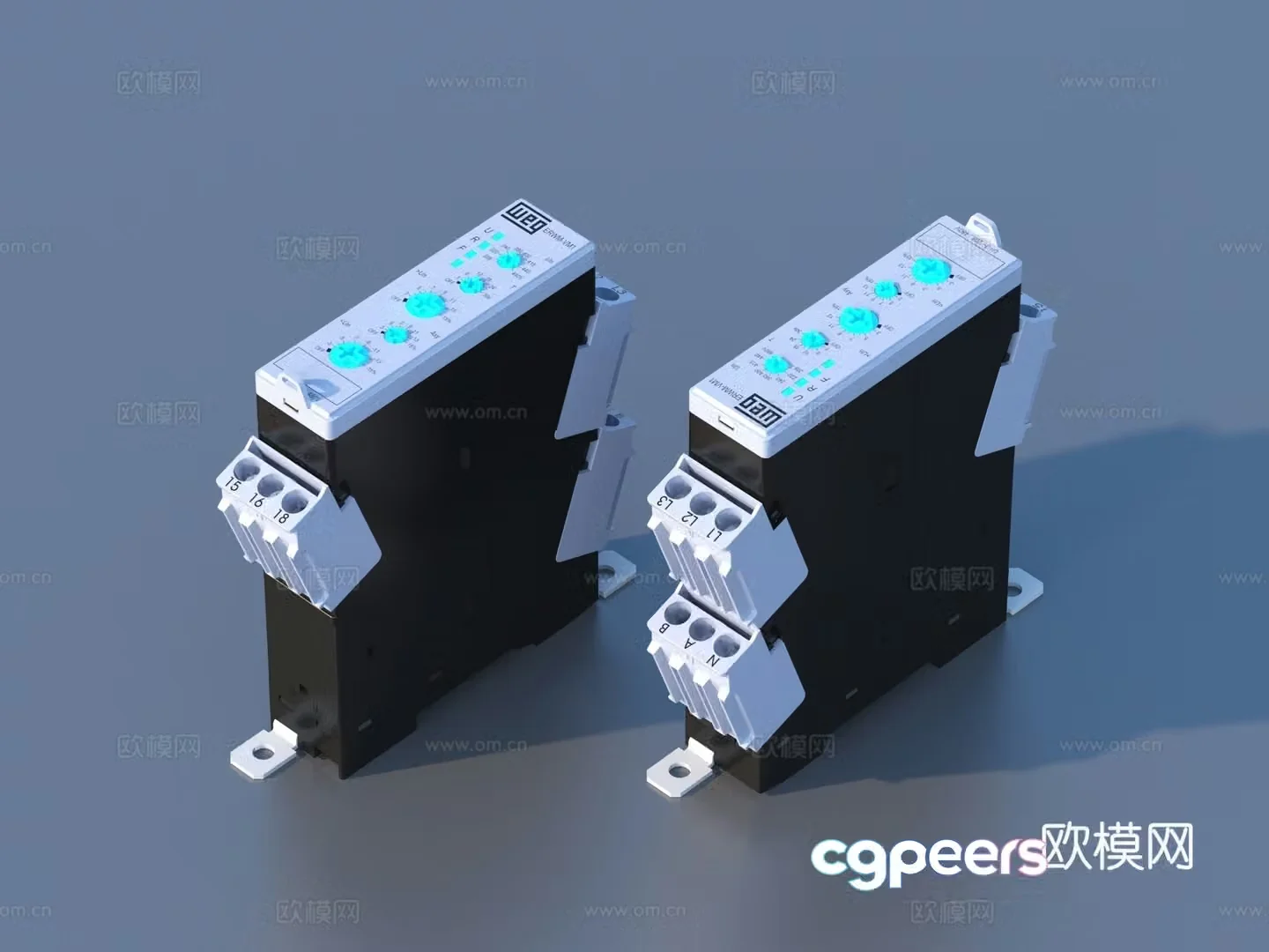 Circuit breaker leakage protection switch air switch 3d model