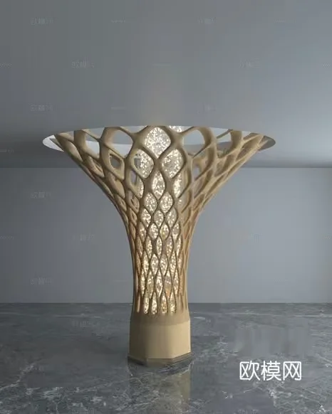 Gold Light Fixture 3D Model – 6788 – VRAY Render
