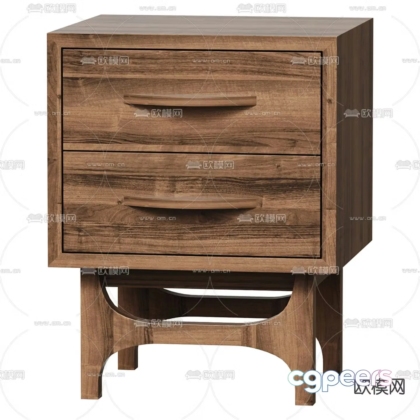 wabi-sabi bedside table 3d model