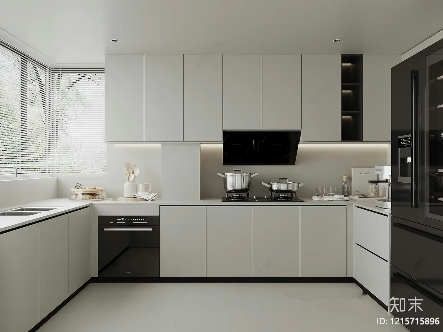 Modern Kitchen 3D Model – 11613 – VRAY Render