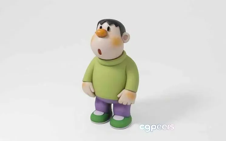 A Cartoon Character 3D Model – 7744 – VRAY Render