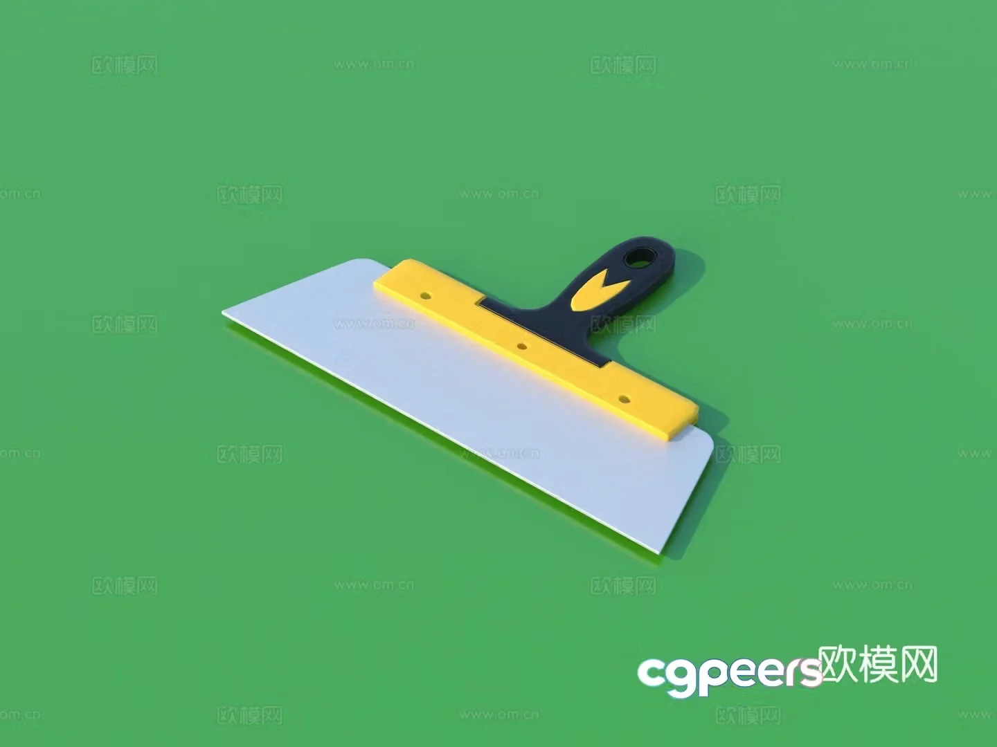 shovel tool trowel cement trowel 3d model