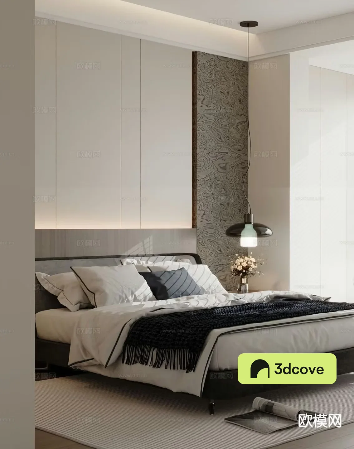 Modern double bed