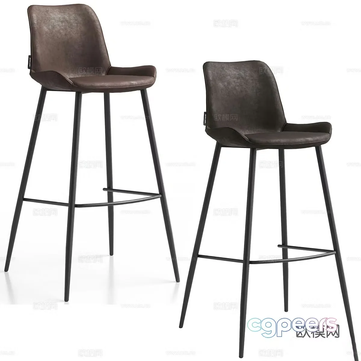 Modern Italian bar chair 3d model