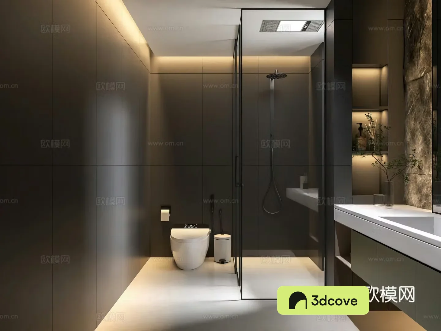 Bathroom Dark Wind