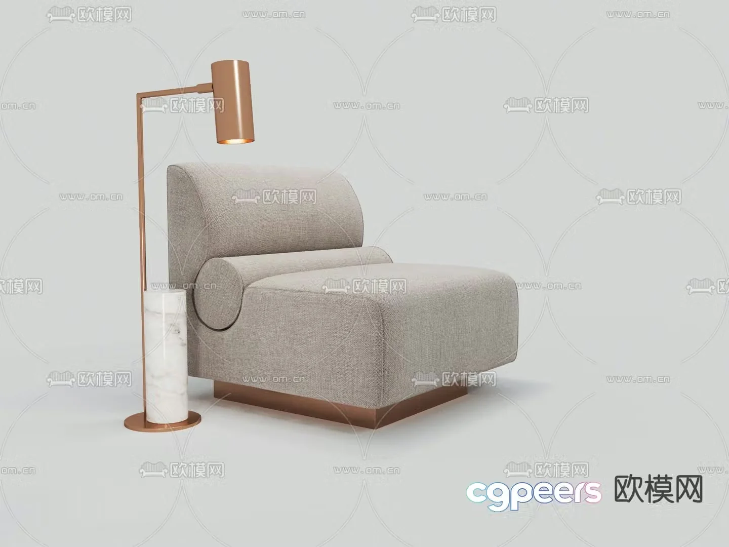 Single sofa 3d model