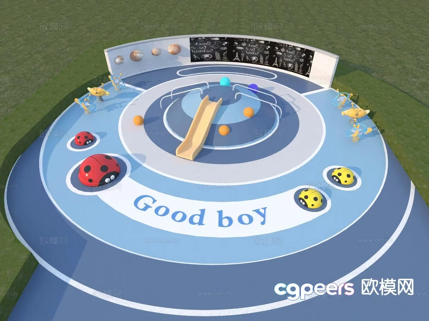 Children’s activity venue play area 3d model