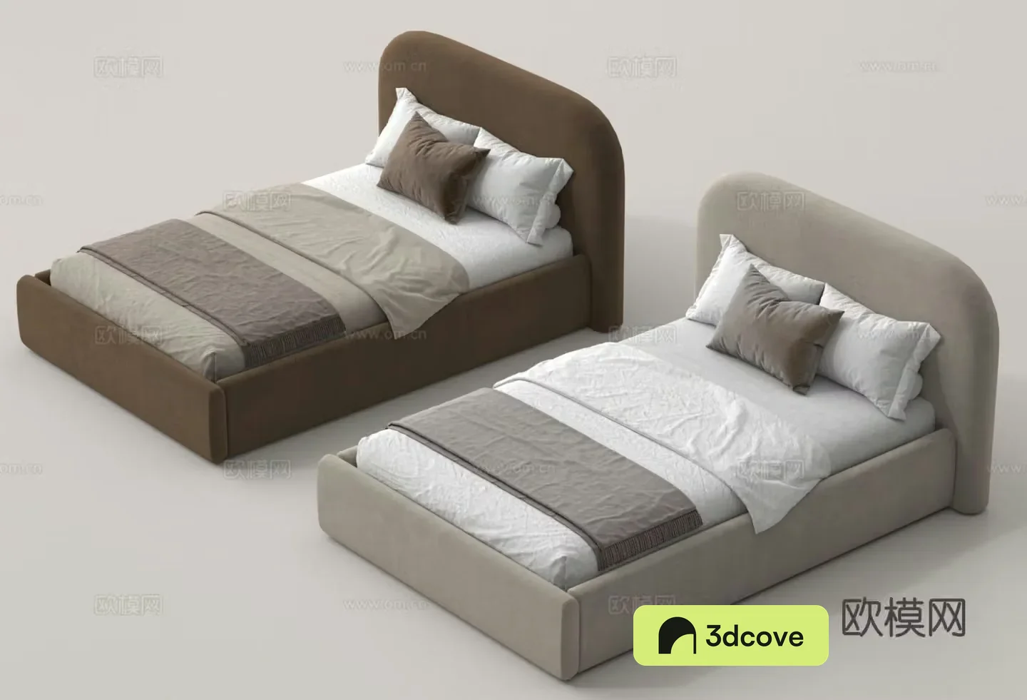 Modern single bed guest bedroom