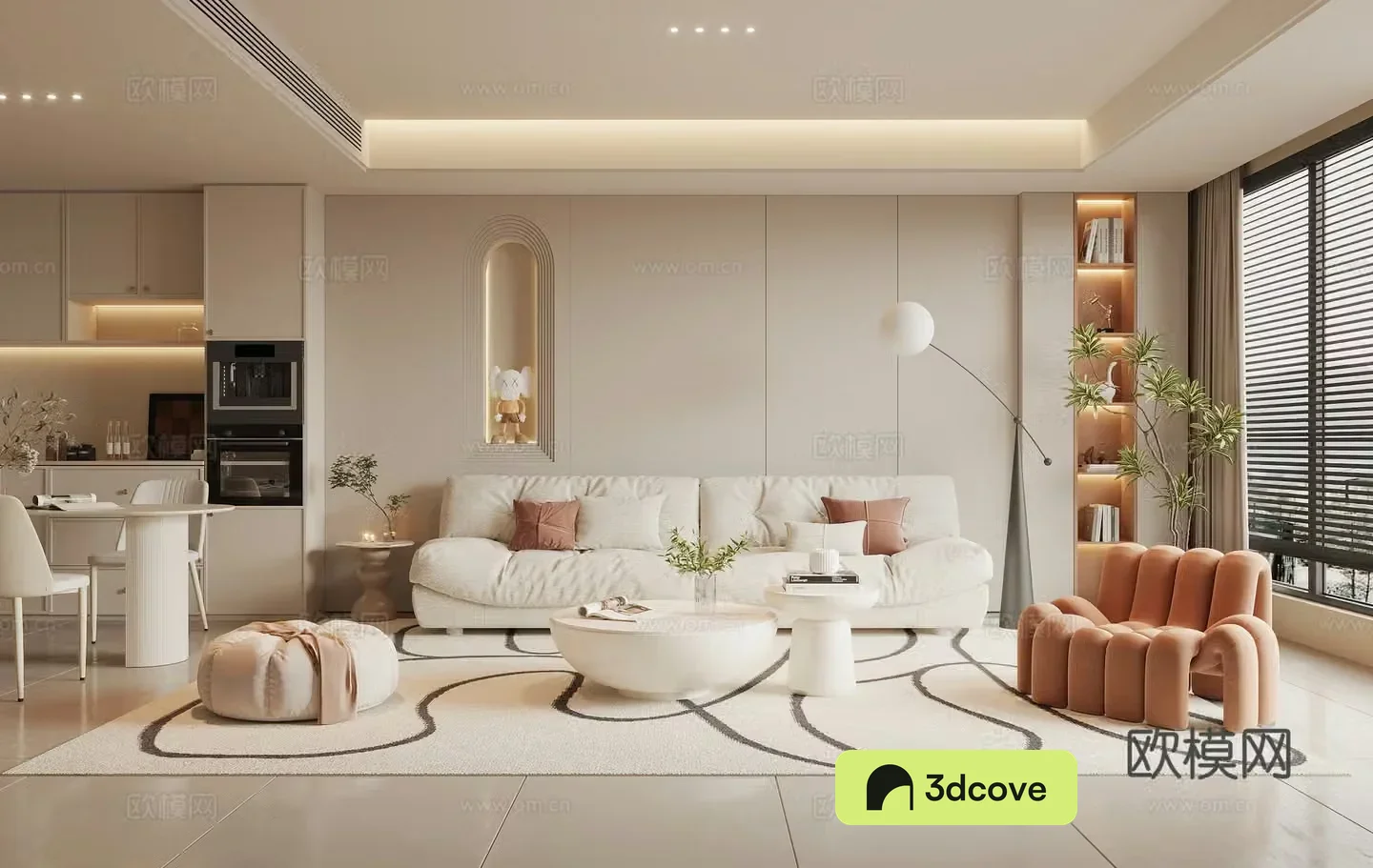 Modern Cream Style Restaurant