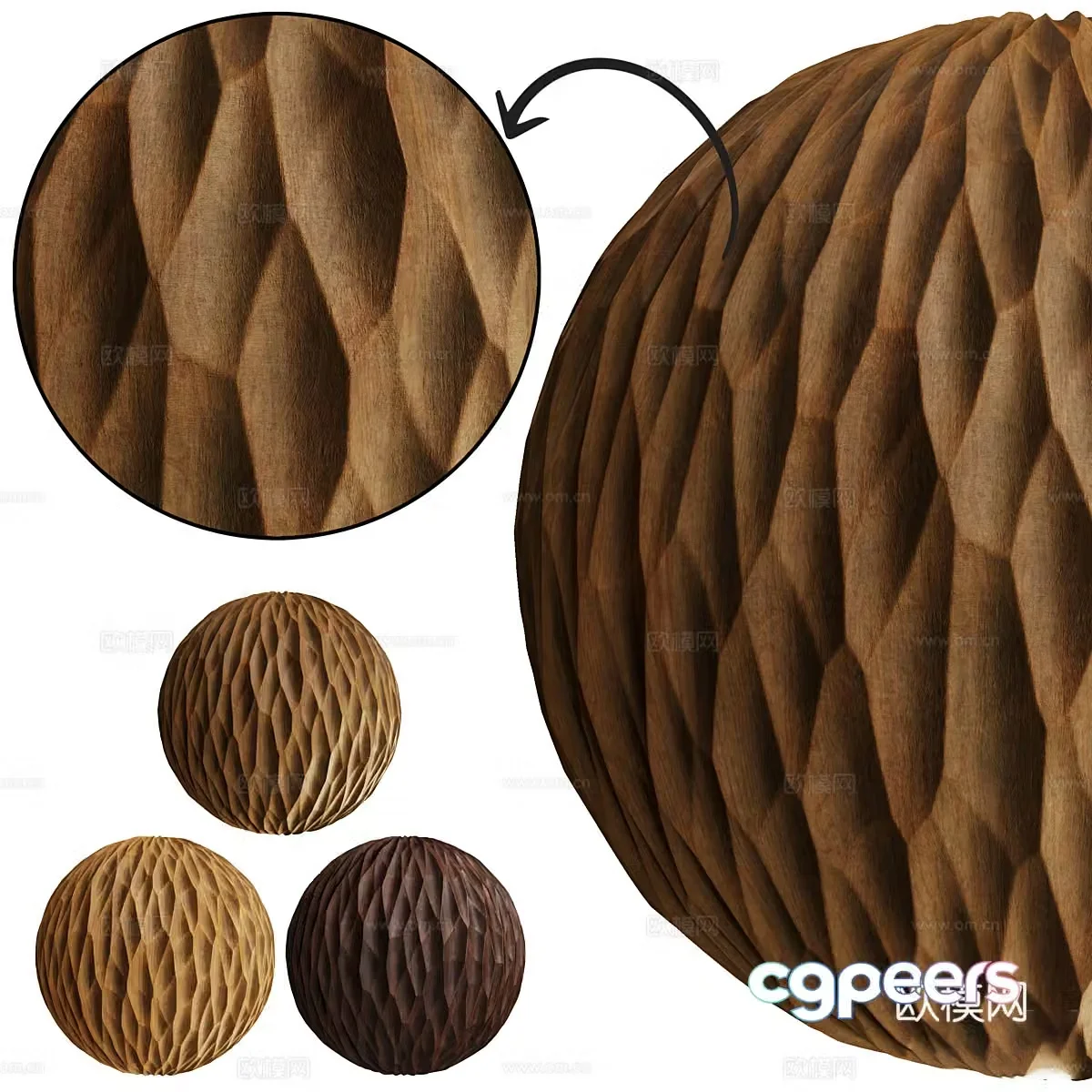 Wood grain carving wood wood carving 3d model