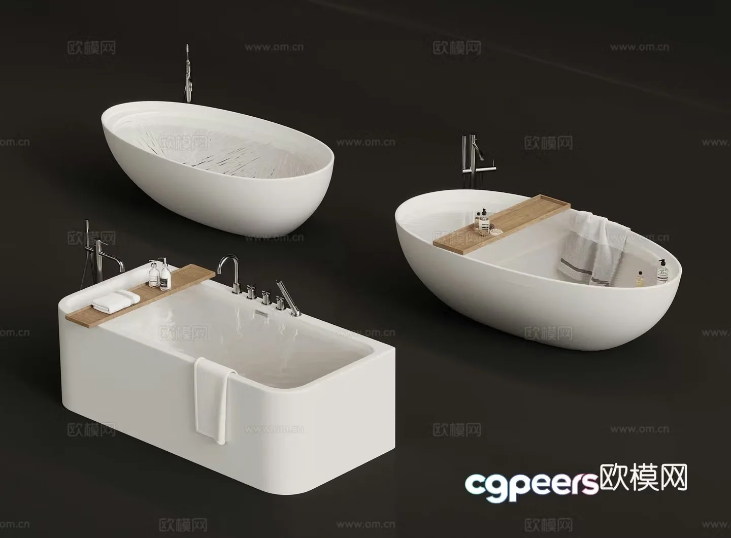 Modern bathtub 3d model