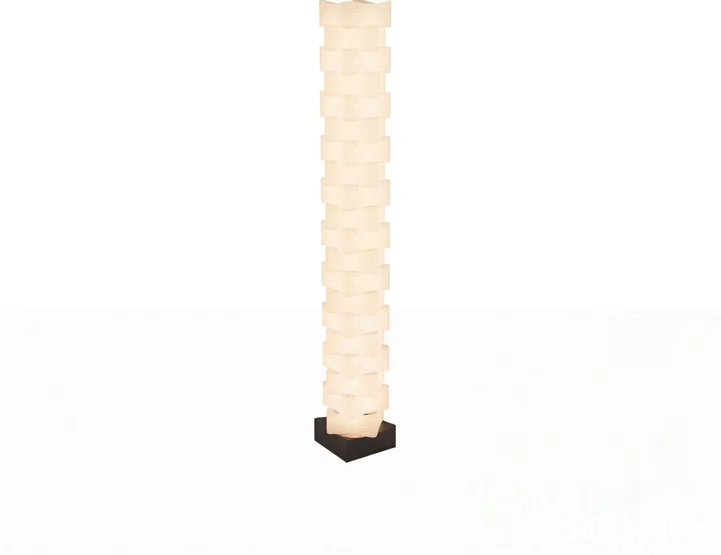 A Floor Lamp With A Black Base And A White Cylindrical Shade 3D Model – 22962 – VRAY Render