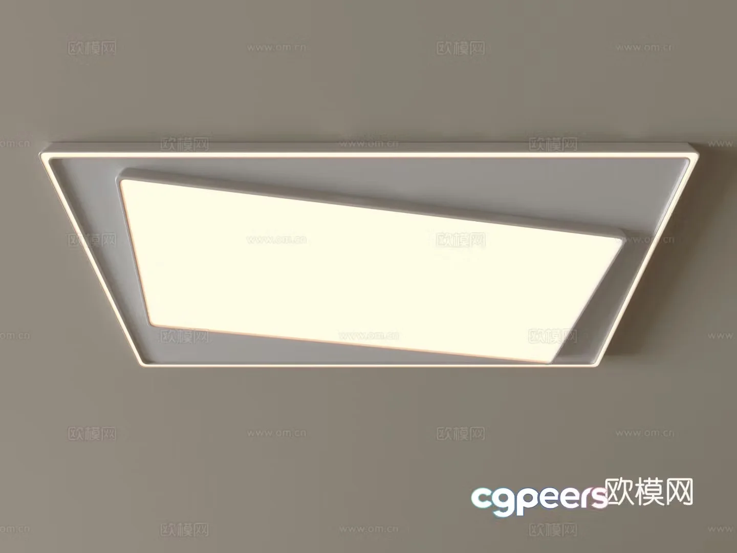Modern ceiling lamp Geometric ceiling lamp Bedroom lamp Artistic shaped lamp Fashion living room lamp 3D model