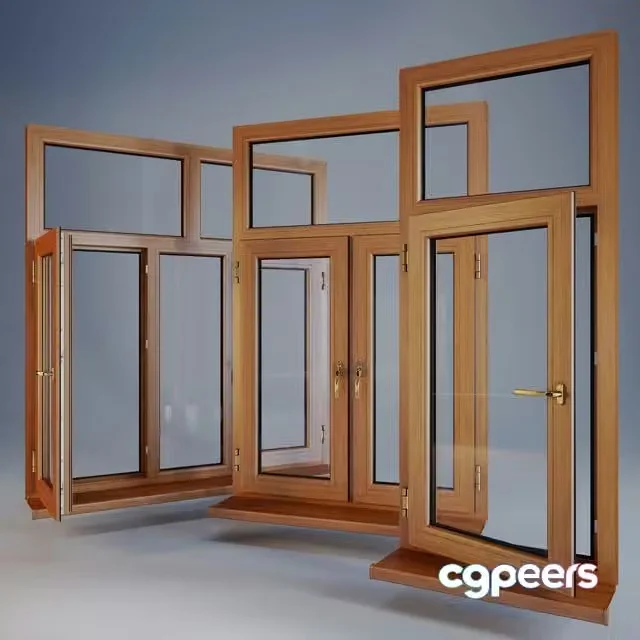 3ds Max Free – PLASTIC WINDOWS WOOD
