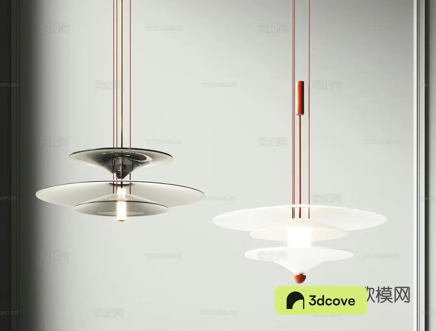 Glass Chandelier Small Chandelier Bedside Chandelier Bar Chandelier Restaurant Chandelier 3D Model
