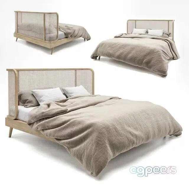 3ds Max Free – Rattan Bed MB03