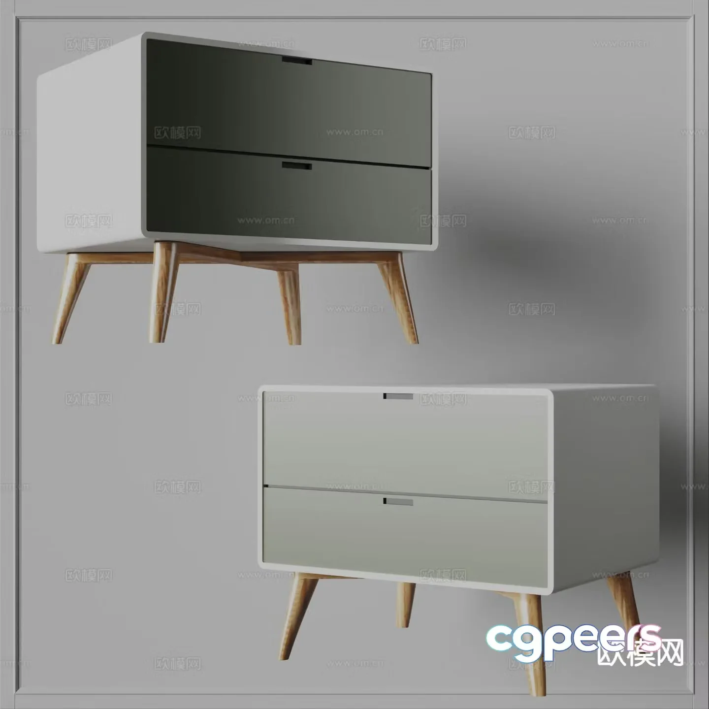 NORHOR modern bedside table 3d model