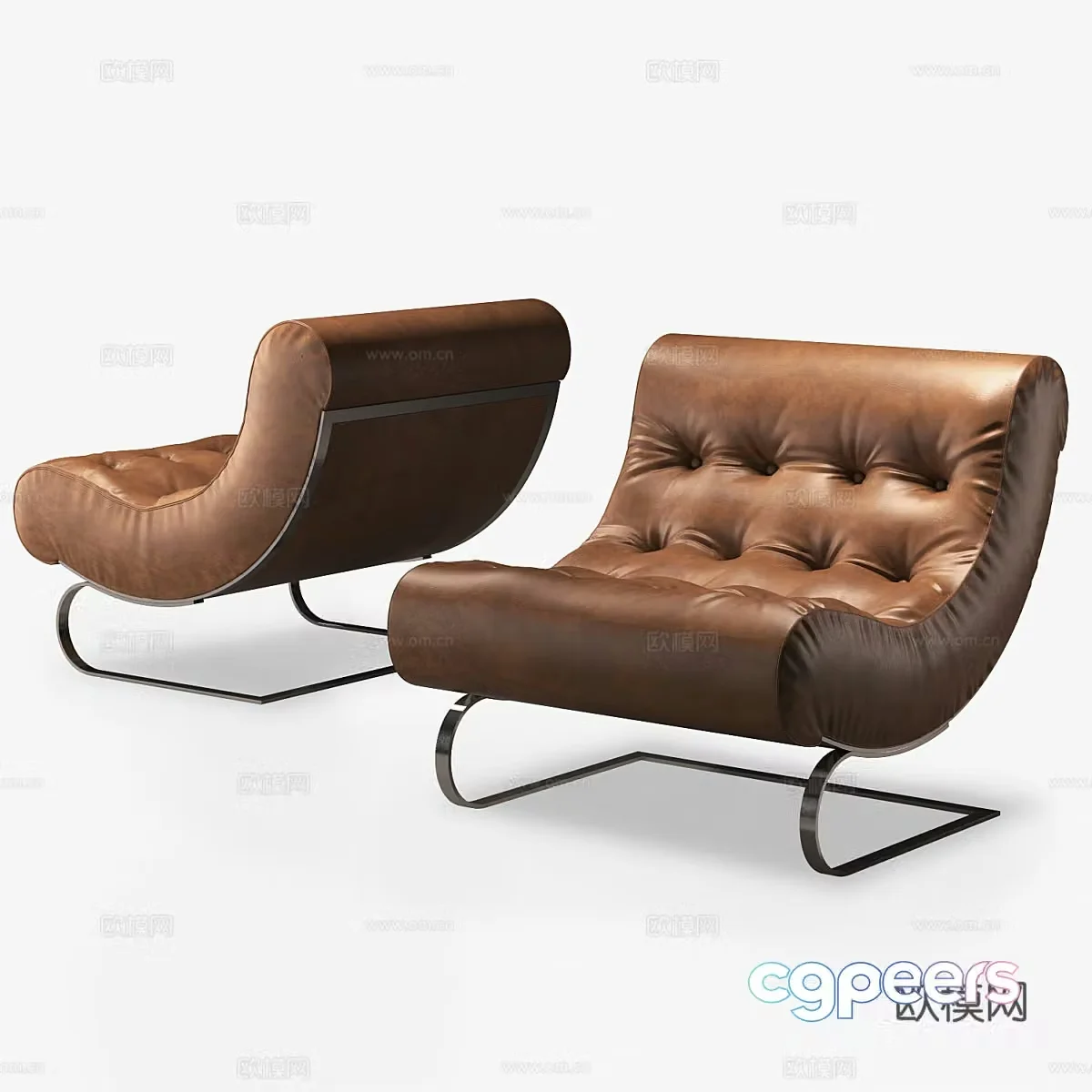 Balestra lounge chair 3d model