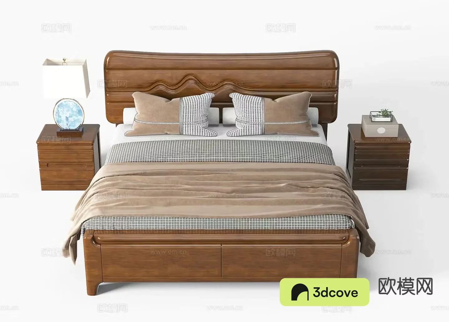 Chinese double bed