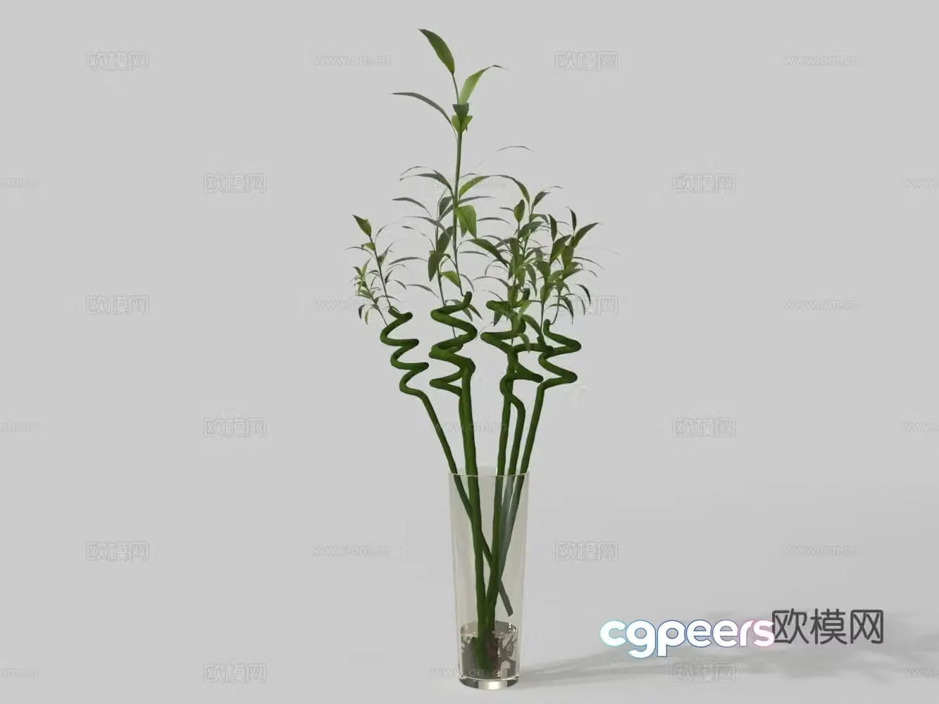 Plants and flowers landed in the aquatic plants 3D model